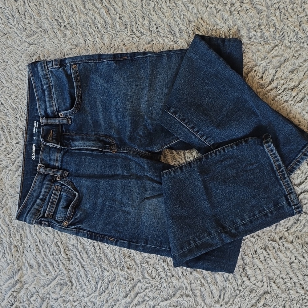 Old Navy boys size 10 Straight Built-in Flex blue jeans